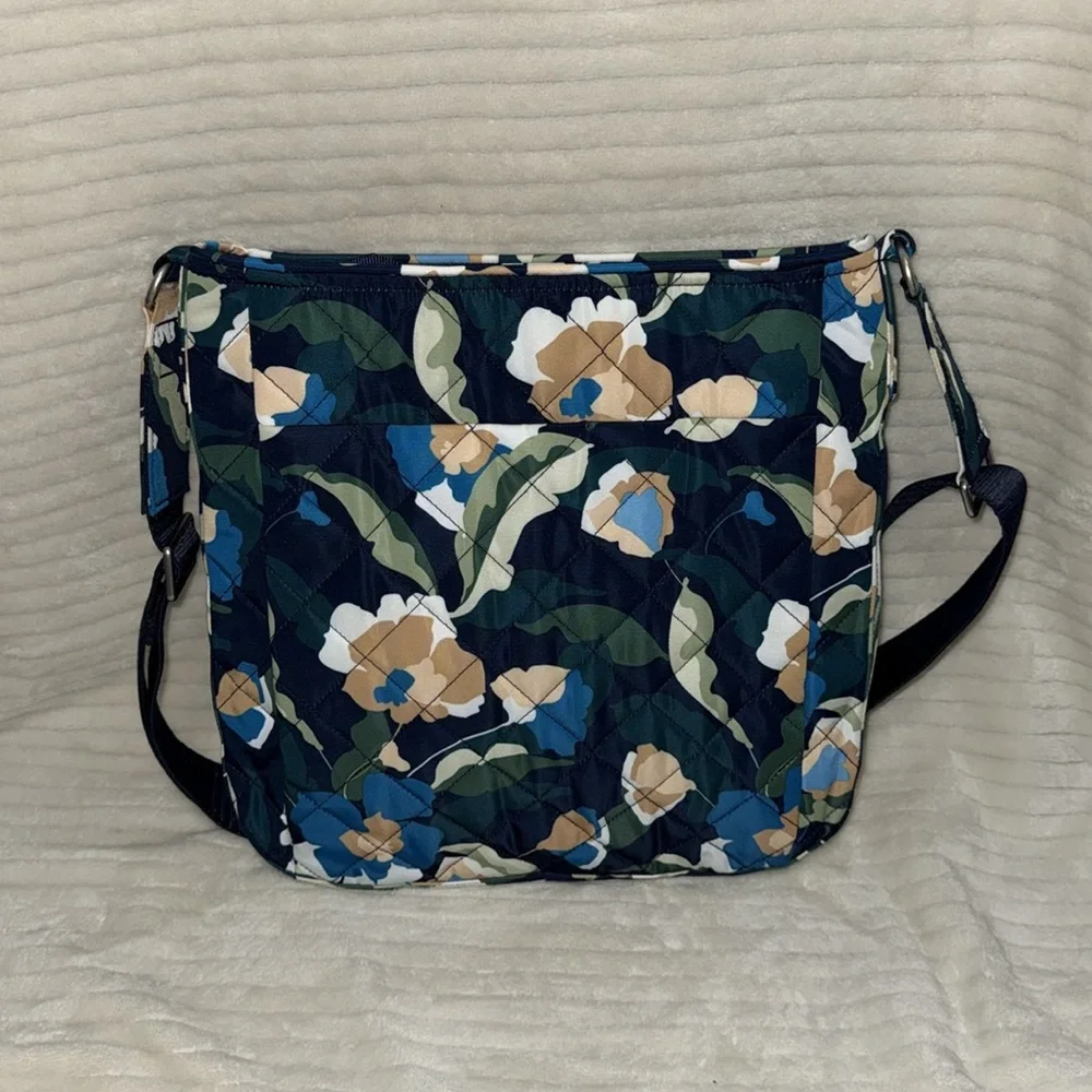 Vera Bradley Performance Twill Triple Zip Hipster Crossbody Bag - Immersed Bloom